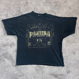 Pantera T-Shirt Mens XL/XXL Black 101 Proof Graphic Distressed Band Tee